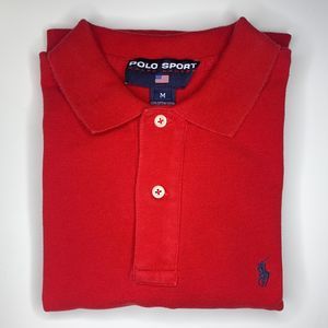 Ralph Lauren Polo Short Sleeve Red w/ Blue Logo M